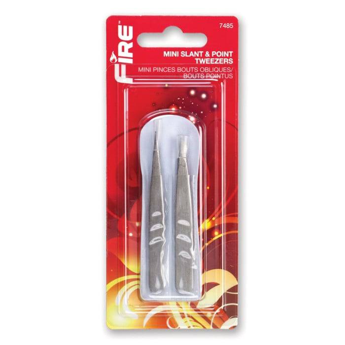 Fire Mini Slant & Point Tweezers - Wellcare Pharmacy