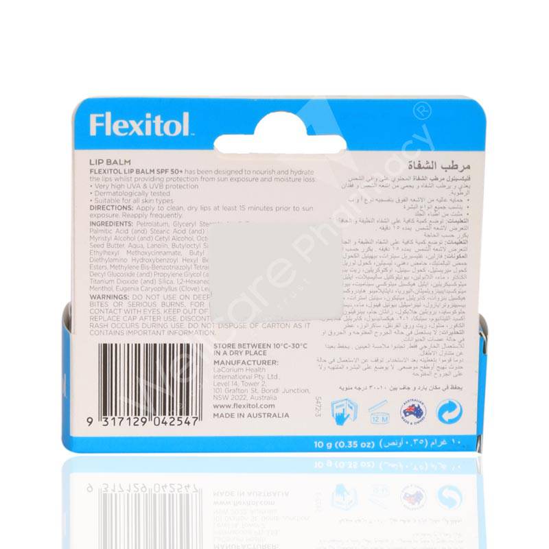 Flexitol Lip Balm Spf50+ 10G