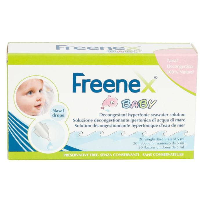 Freenex Baby Decongestant Hypertonic Seawater Solution 20X5ml