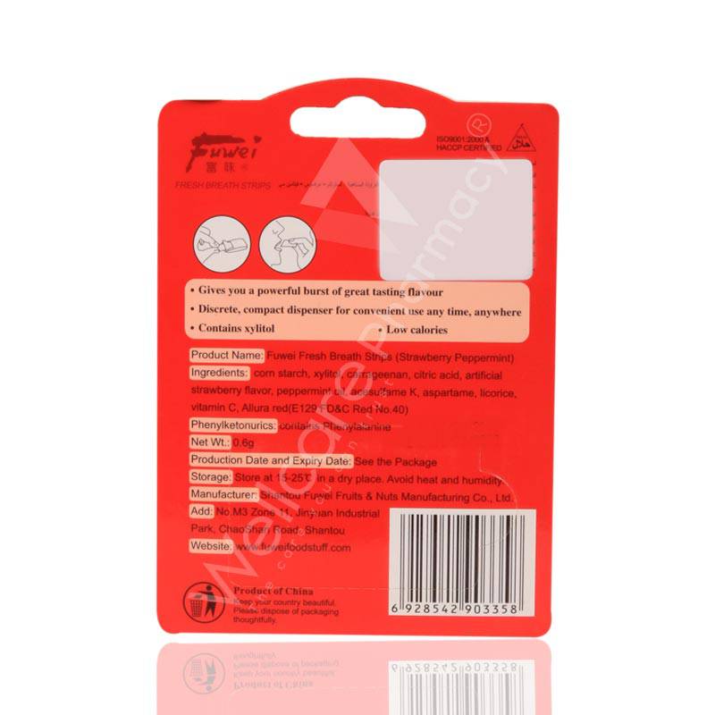 Fresh Strawberry Breath Mouth Strips 24'S - Wellcare Pharmacy