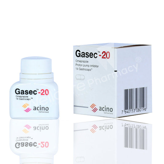 Gasec 20Mg Gastrocaps 14'S