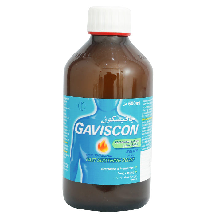 Gaviscon Peppermint Liquid Suspension 600ml