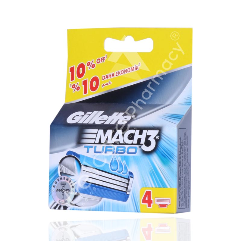 Gillette Mach3 Turbo Catridge 4'S