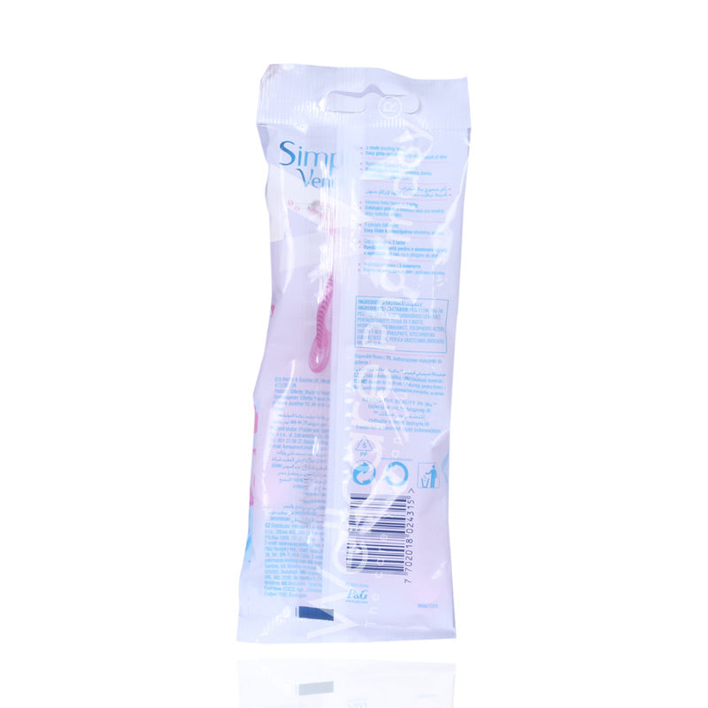 Gillette Simply Venus 3 Disposable Razor 4'S