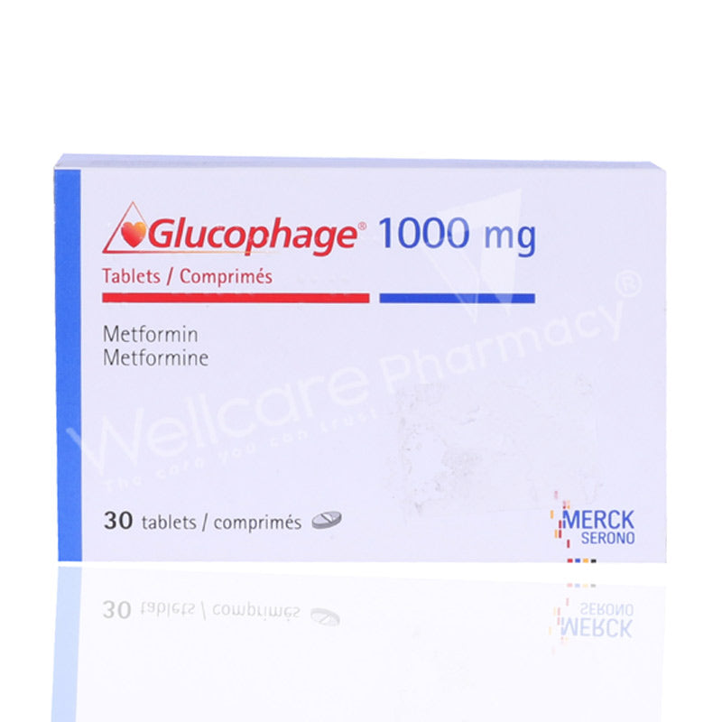 Glucophage 1000Mg Tablets 30'S