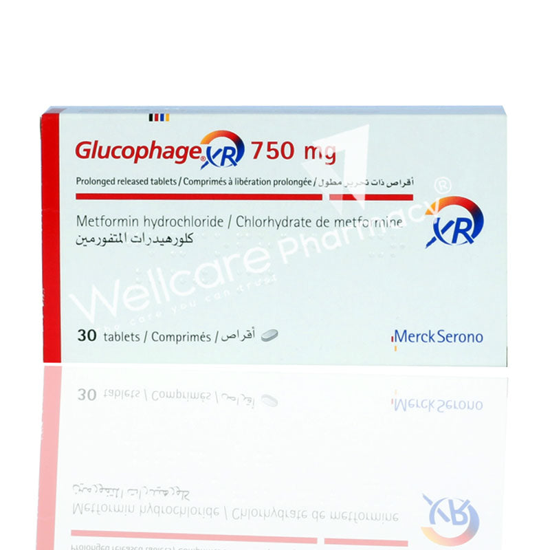 Glucophage Xr 750Mg Tablets 30'S