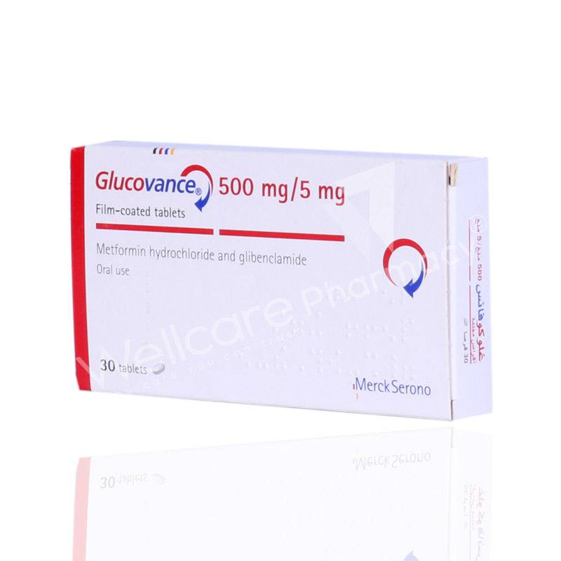 Glucovance 500Mg/5Mg 30'S - Wellcare Pharmacy
