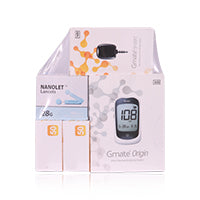 Gmate Origin+Gmate Smart B/Glucose Monitor 100Strips +100Lancet