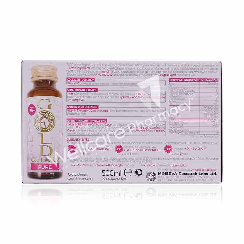 Gold Collagen Pure Liquid Vials 10X50ml