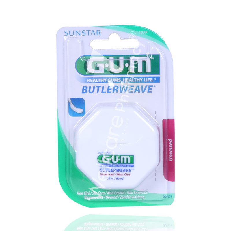 Gum Butlerweave Dental Floss Waxed 1055Ma