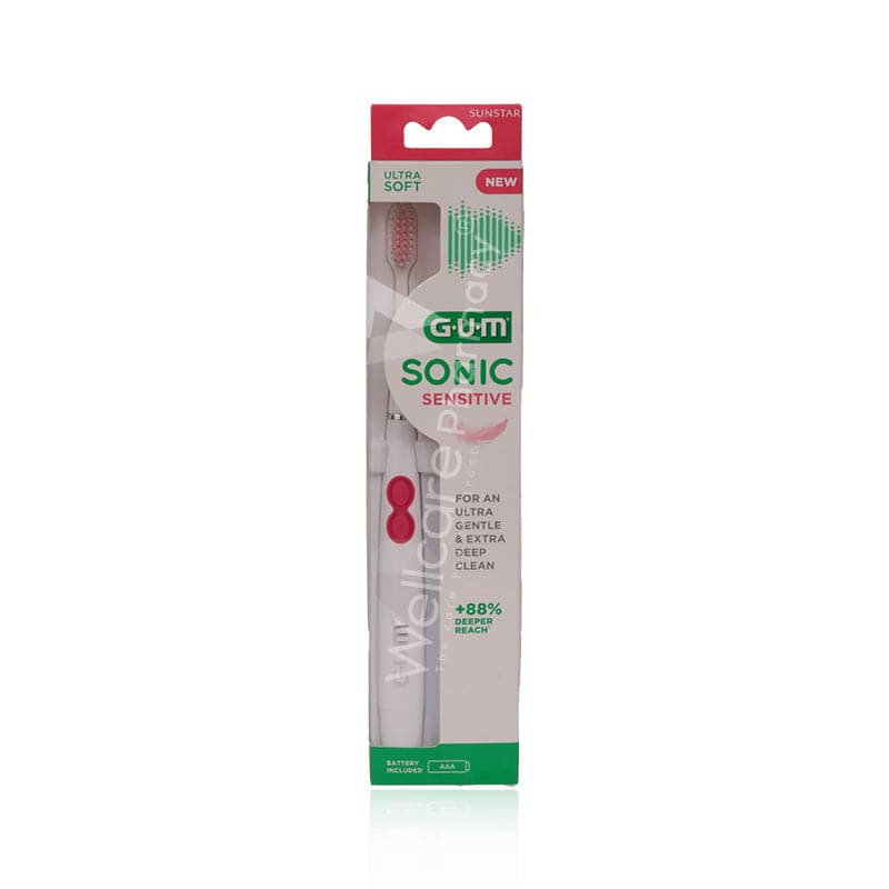 Gum Sonic Sensitive Ultra Soft Battery Toothbrush