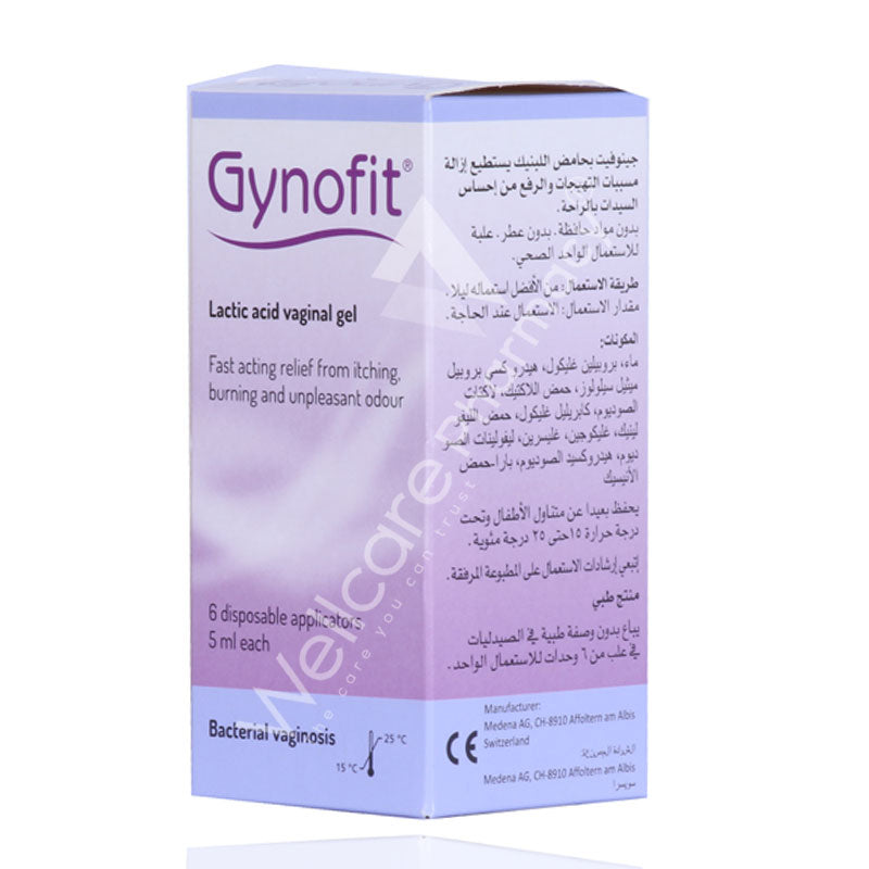 Gynofit Lactic Acid Vaginal Gel 6X5ml