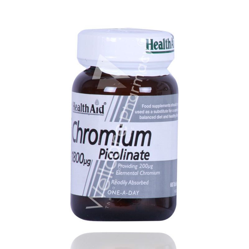 Health Aid Chromium Picolinate 1800mcg 60'S