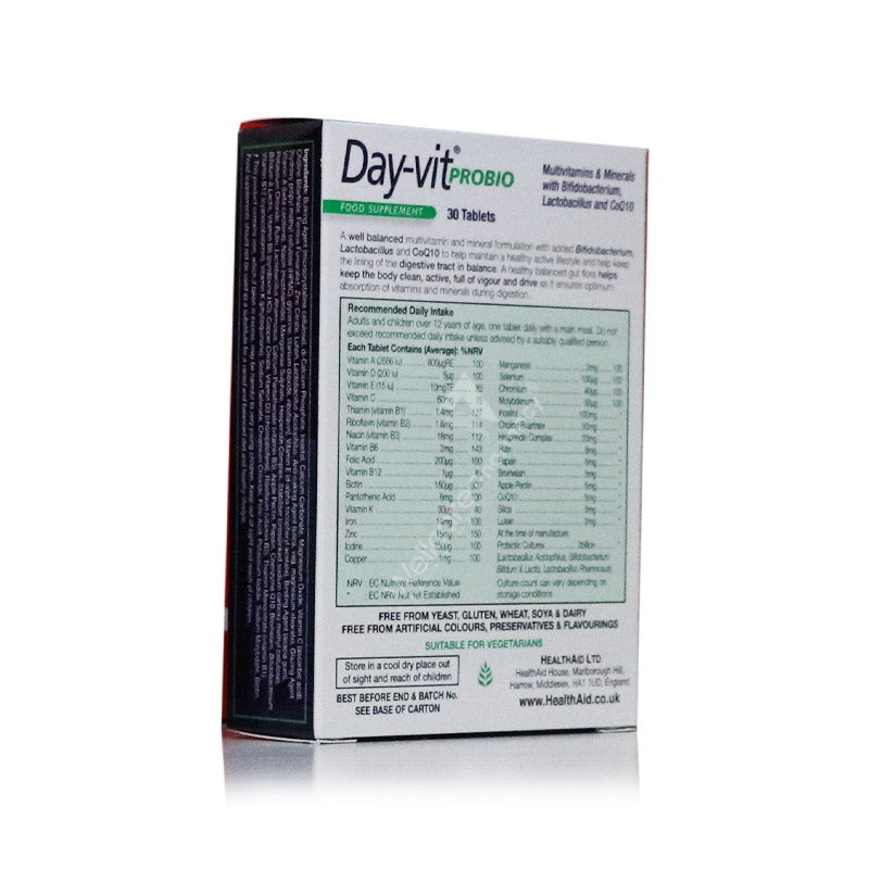 Health Aid Day-Vit Probio Tablets 30'S