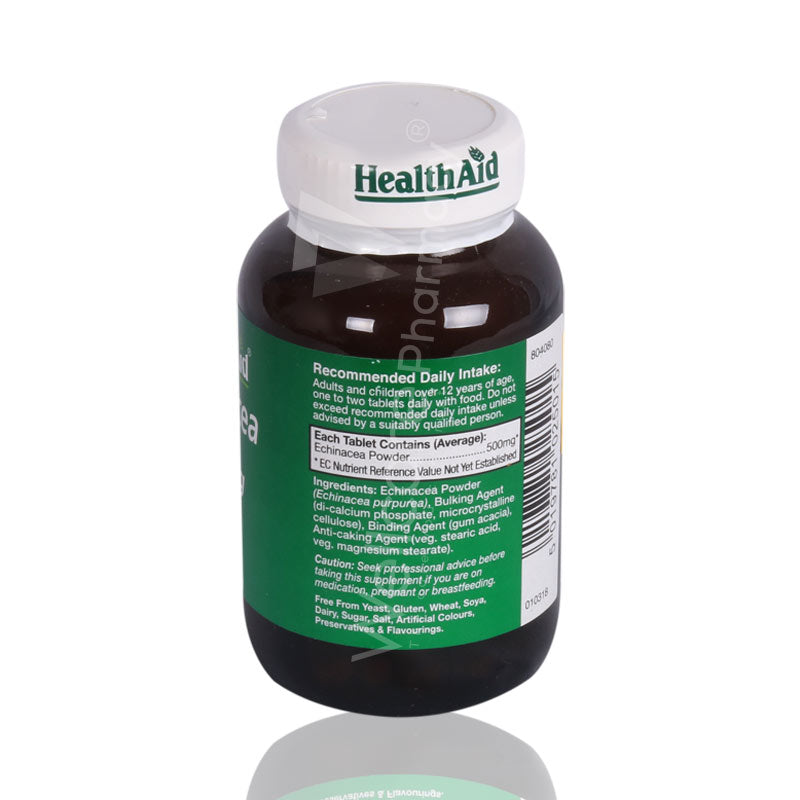 Health Aid Echinacea 500mg Tablets 60'S