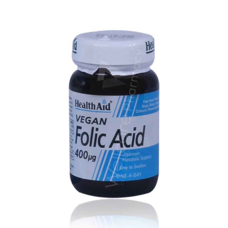 Health Aid Folic Acid 400Mcg 90 Tablets - Wellcare Pharmacy