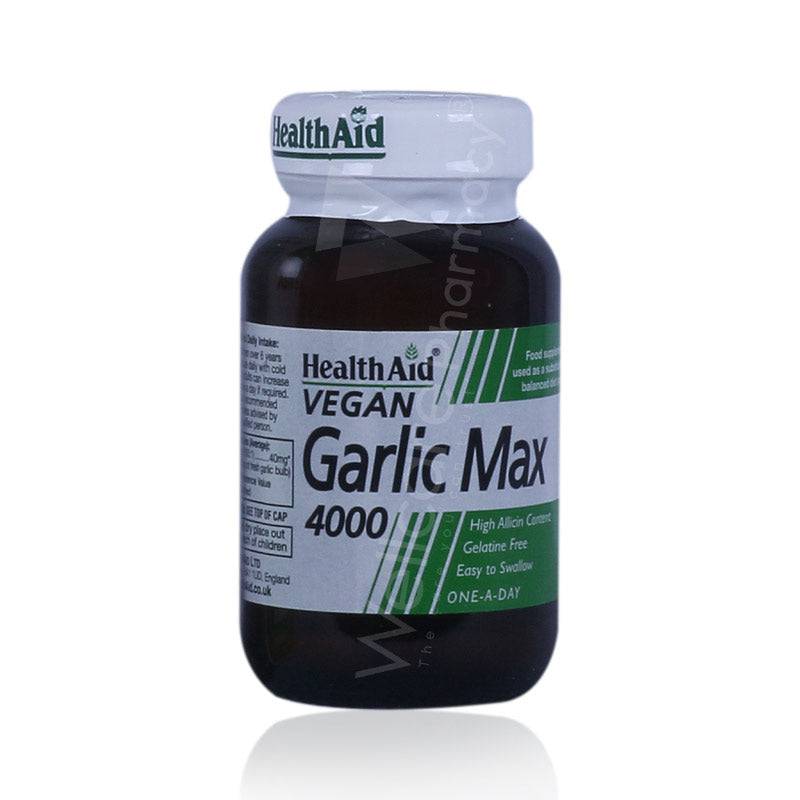 Health Aid Garlic Max 4000 Mg 30 Capsules - Wellcare Pharmacy