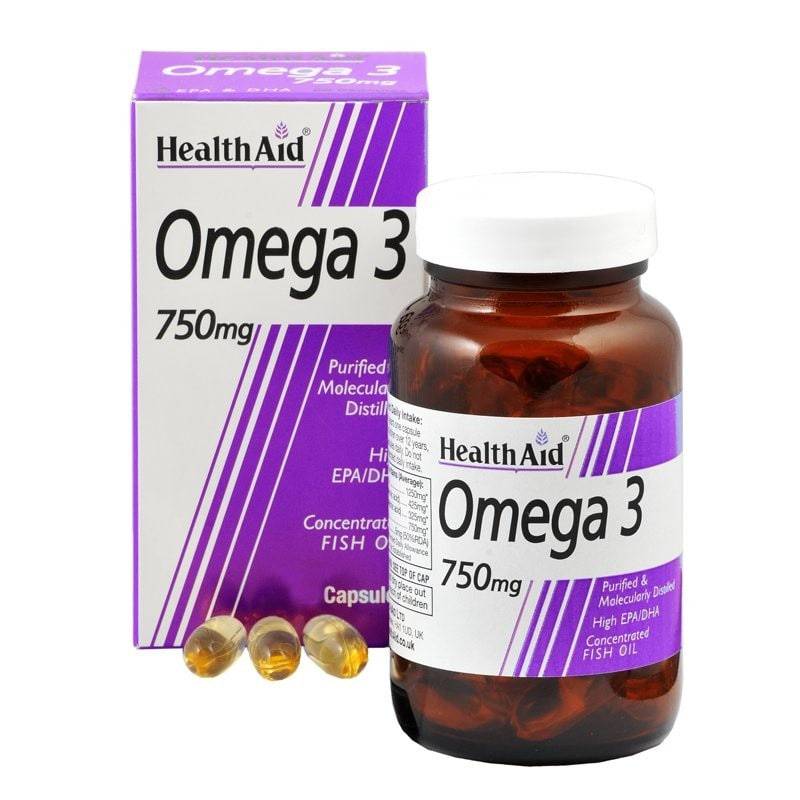 Health Aid Omega 3 750Mg Capsules 30'S - Wellcare Pharmacy