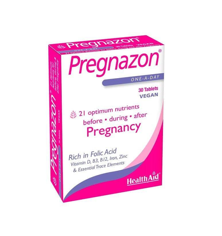 Health Aid Pregnazon Tablets 1 A Day 30'S - Wellcare Pharmacy