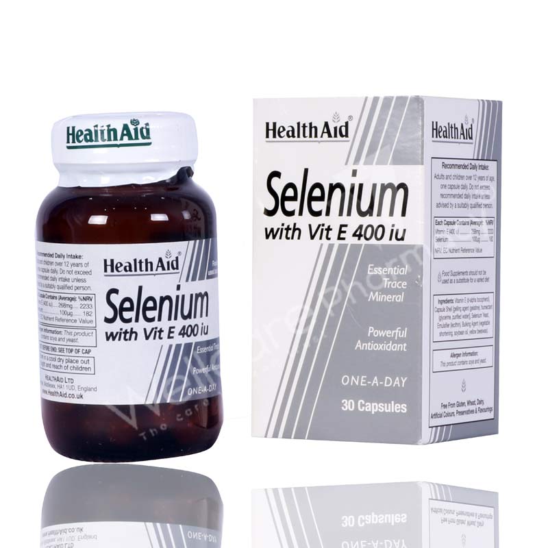 Health Aid Selenium With Vit E 400 Capsules 30'S