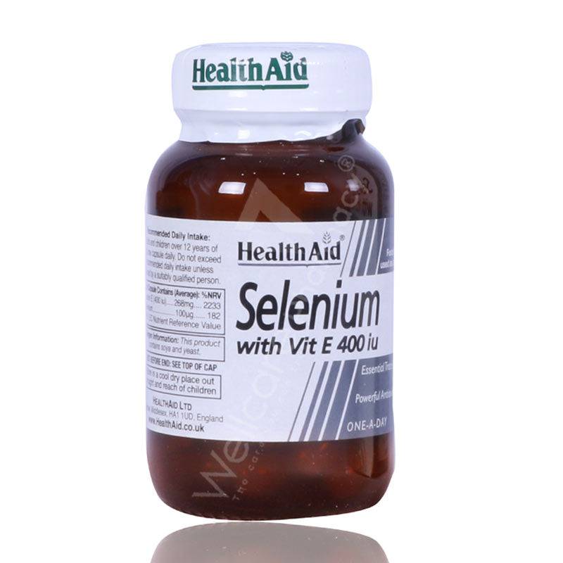 Health Aid Selenium With Vit E 400 Capsules 30'S - Wellcare Pharmacy