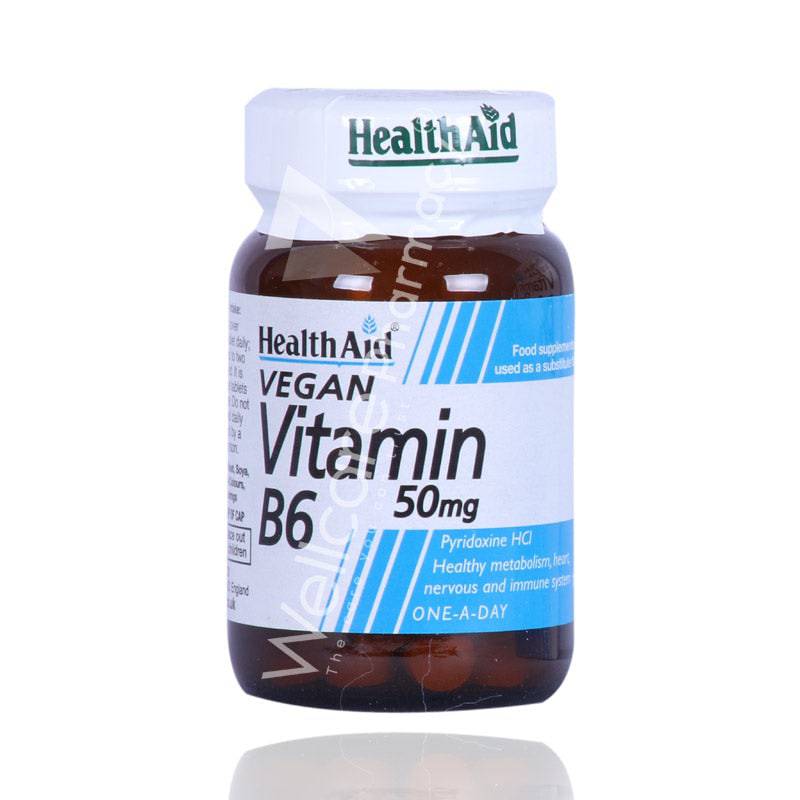 Health Aid Vitamin B6 50Mg Tablets 100'S - Wellcare Pharmacy