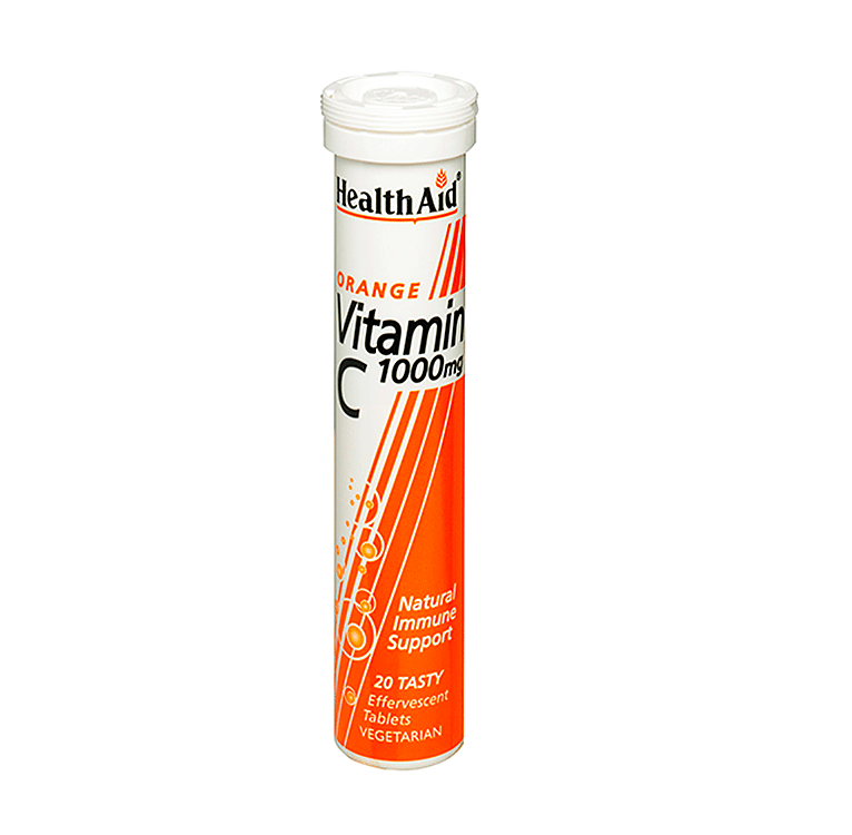 Health Aid Vitamin C 1000mg Effervescent Tablets 20'S