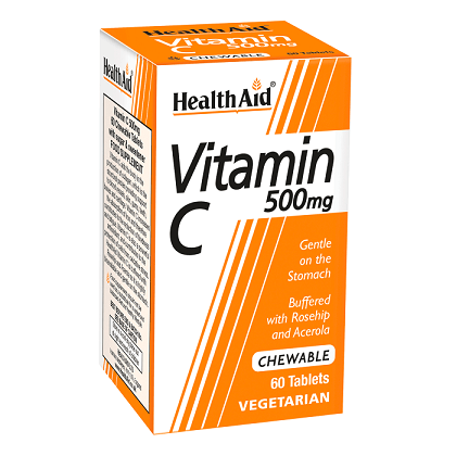 Health Aid Vitamin C 500Mg Chewable Tablets 60'S - Wellcare Pharmacy