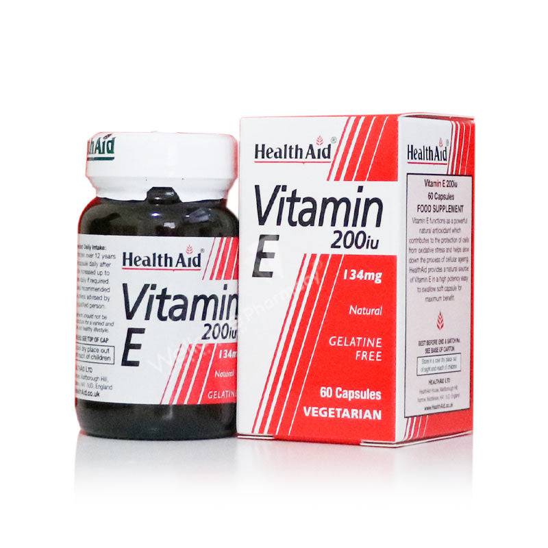 Health Aid Vitamin E 200 Iu Capsules 60'S - Wellcare Pharmacy
