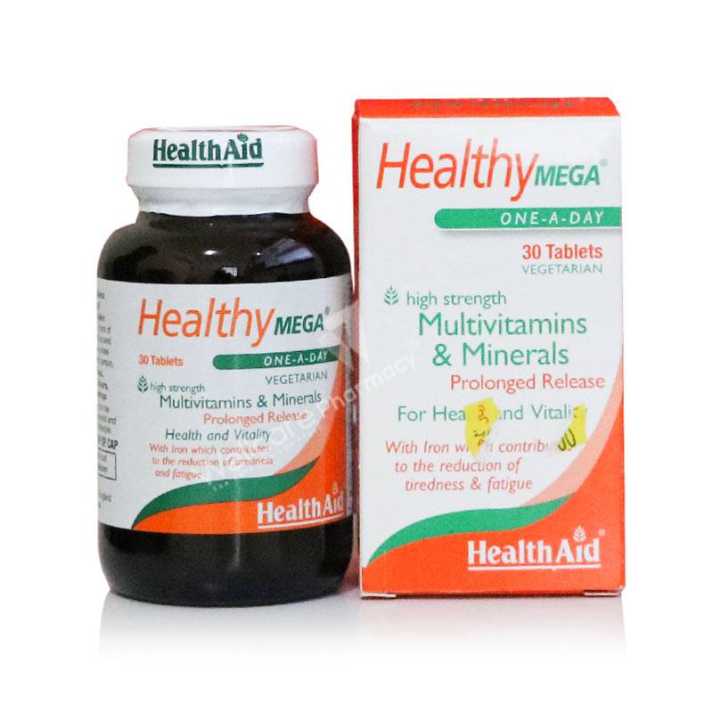 Helath Aid Healthy Mega Multi Vitamin And Minerals Tablets 30'S - Wellcare Pharmacy