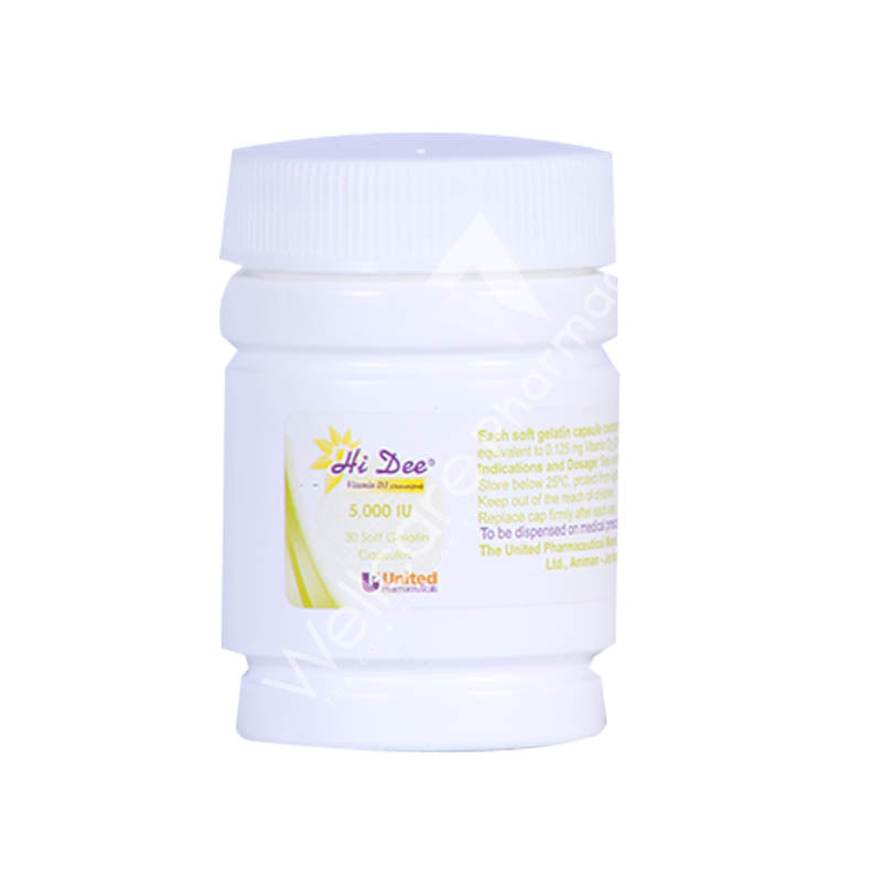 Hi Dee Vitamin D3-5000Iu Capsules 30'S