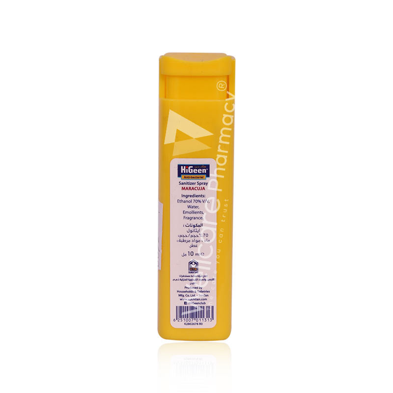 Higeen Hand & Things Sanitizer Spray Maracuja 10ml
