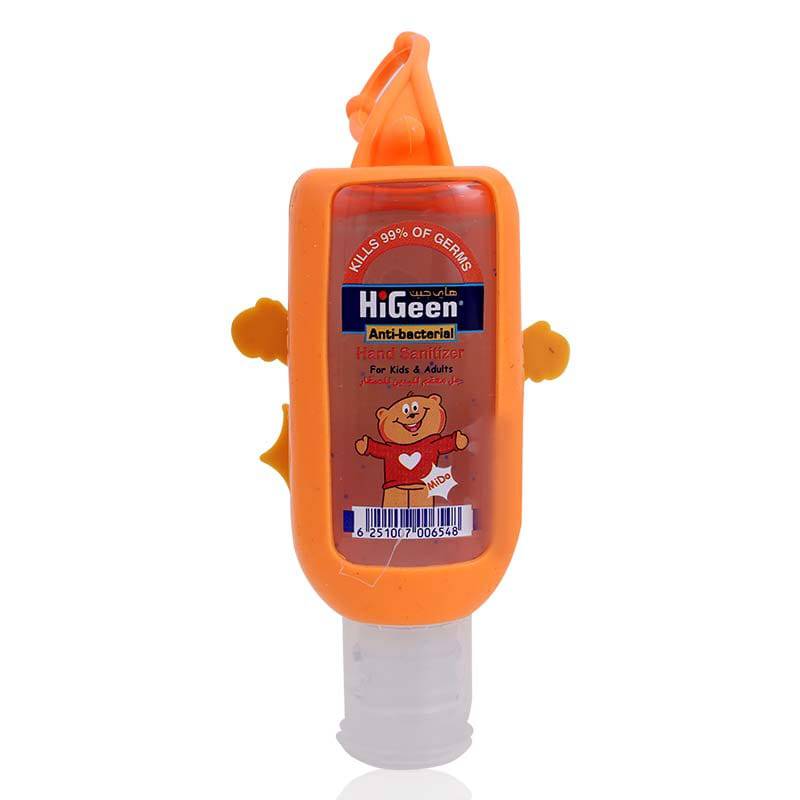 Higeen Kids Sanitizer Gel With Holder Assorted 50Ml