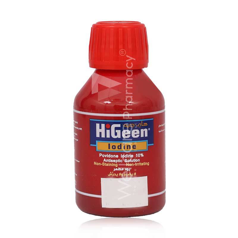 Higeen Povidone Iodine Solution 120Ml - Wellcare Pharmacy