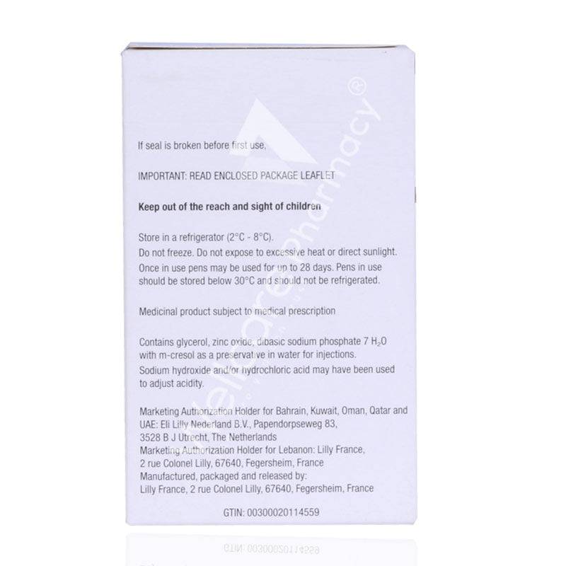 Humalog 100Iu Kwikpen 3Ml5's - Wellcare Pharmacy