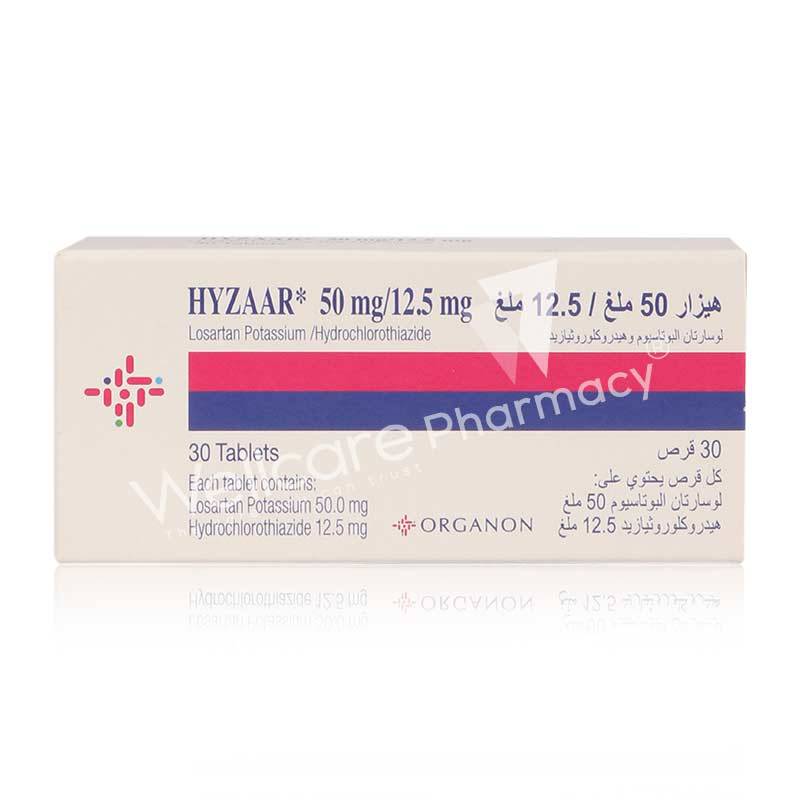 Hyzaar 50/12.5Mg Tablets 30'S - Wellcare Pharmacy