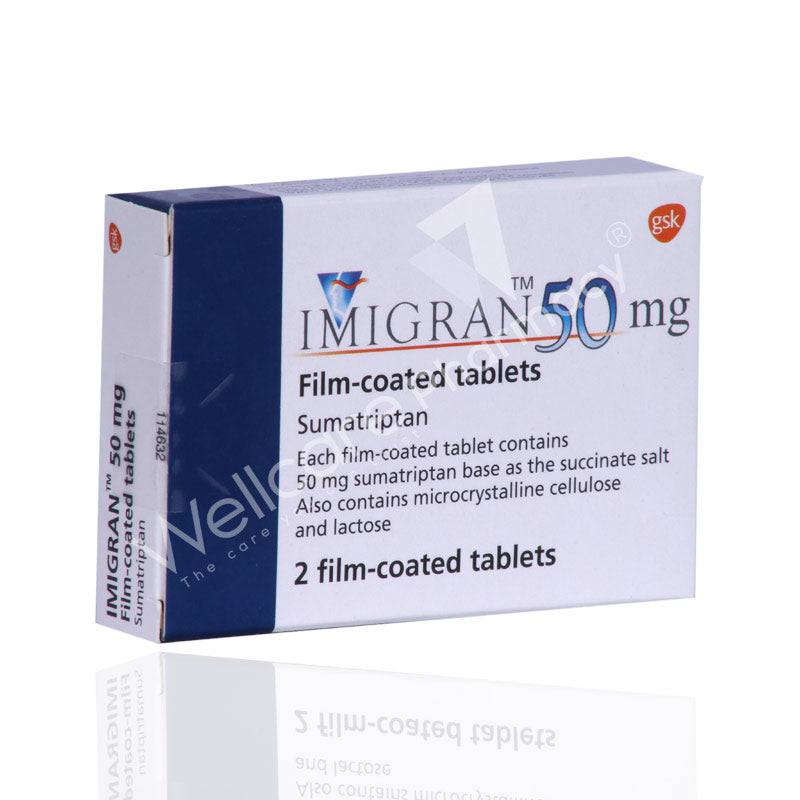 Imigran 50Mg Tablets 2'S - Wellcare Pharmacy