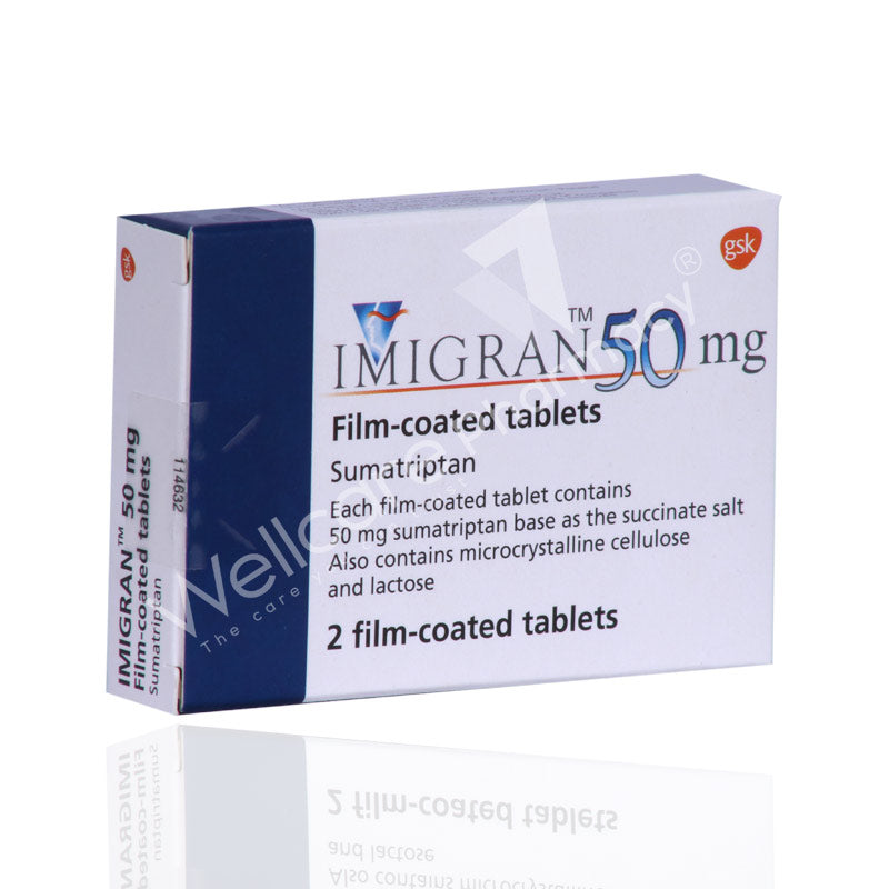 Imigran 50mg Tablets 2'S