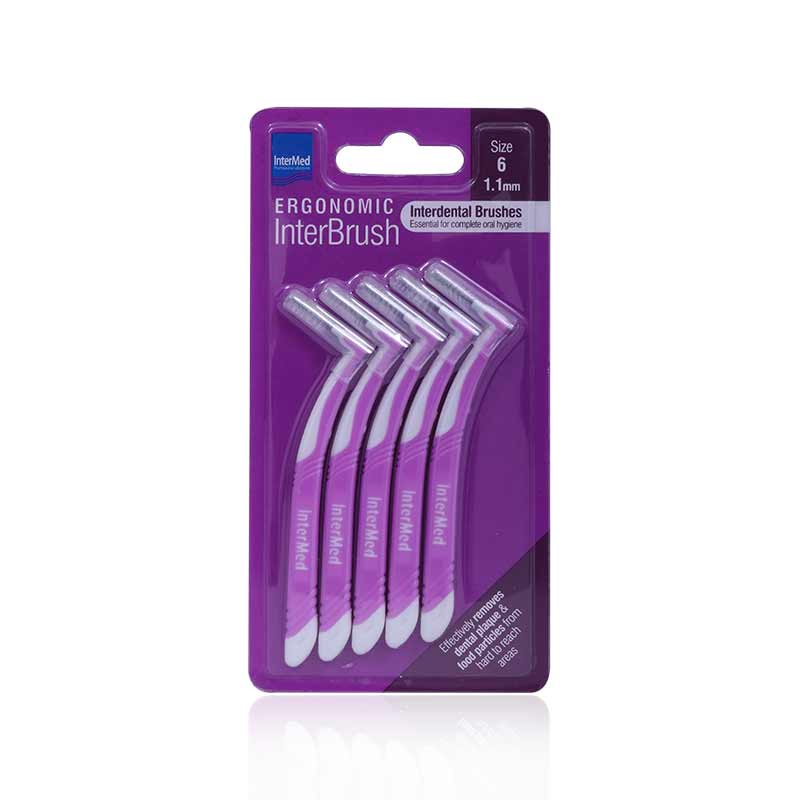 Intermed Ergonomic Interdental Brush 1.1Mm 1 X 5'S