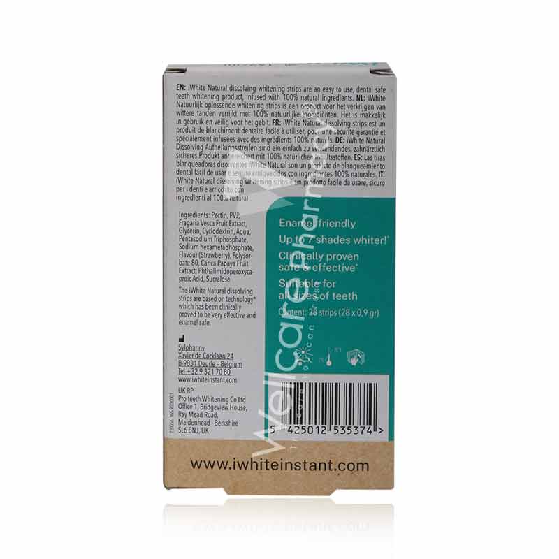 Iwhite Natural Dissolving Whitening Strips 28'S
