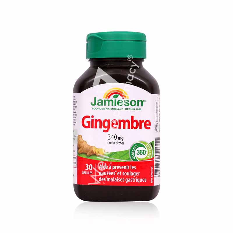 Jamieson Ginger 340Mg Softgels 30'S