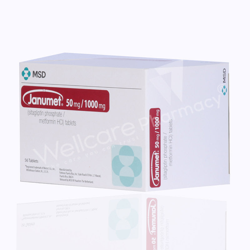 Janumet 50/1000Mg Tablets 56'S