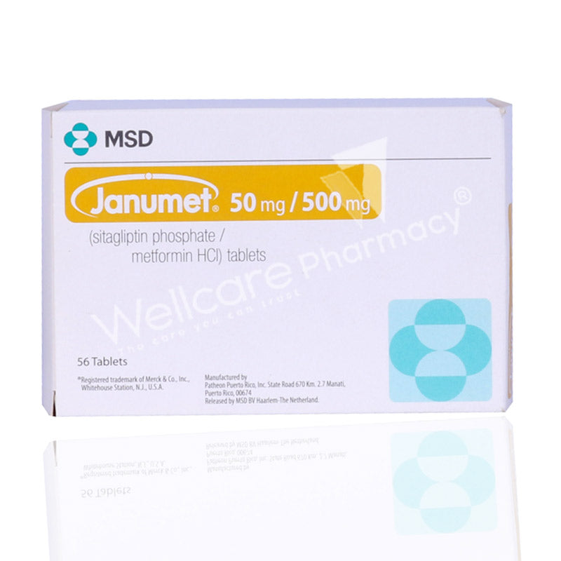 Janumet 50/500mg Tablets 56