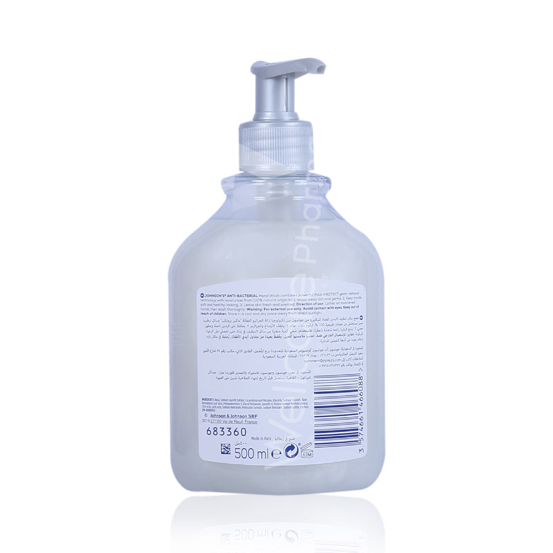 Johnsons Anti Bacterial Hand Wash Almond 500Ml
