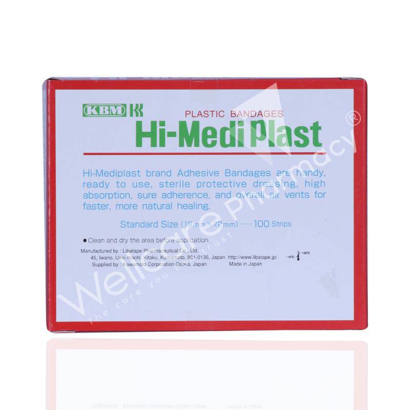 Kbm Hi Medi Plaster 100'S - Wellcare Pharmacy