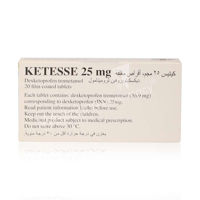 Ketesse 25Mg Tablets 20'S