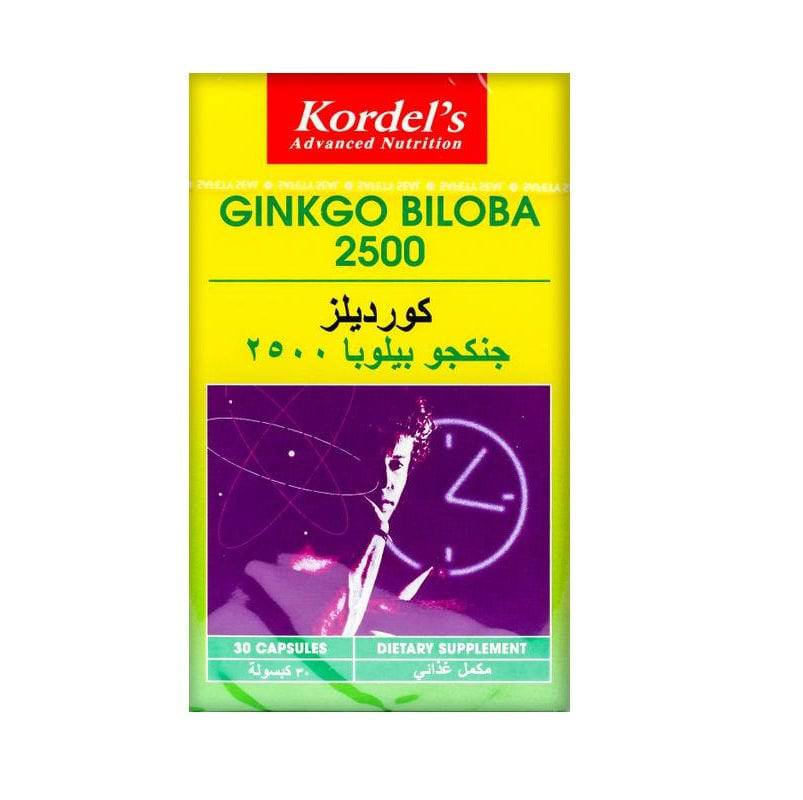 Kordel's Ginkgo Biloba 2500 Capsules 30'S - Wellcare Pharmacy