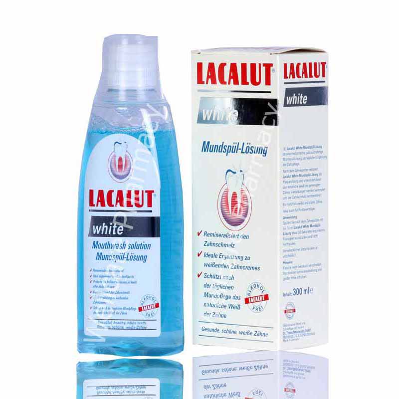 Lacalut White Mouth Wash 300Ml - Wellcare Pharmacy