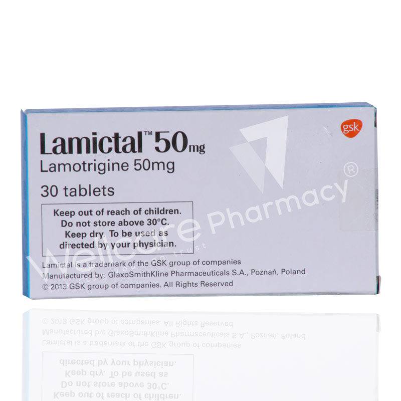 Lamictal Tablets 50Mg 30'S - Wellcare Pharmacy