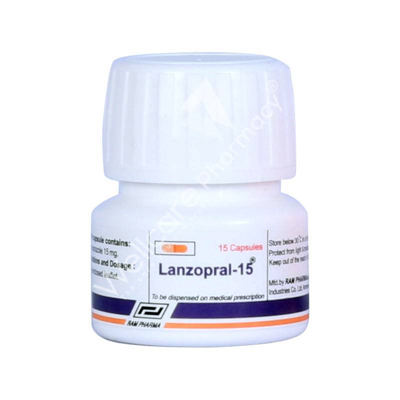 Lanzopral 15Mg Capsules 15'S - Wellcare Pharmacy